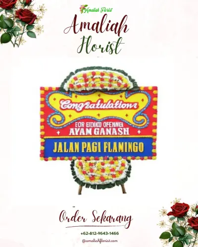 Bunga Papan Congratulation di Kemirimuka